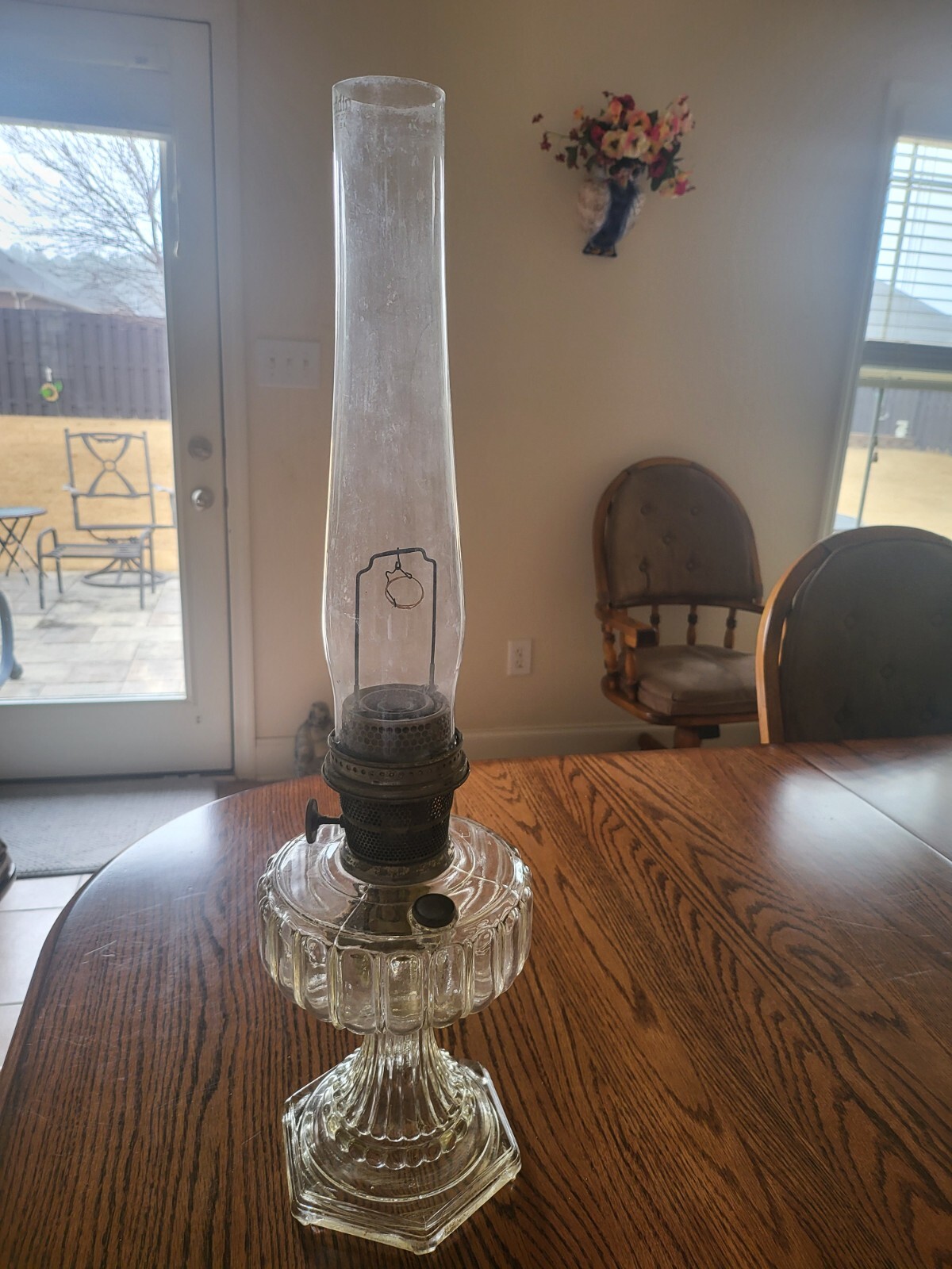 1934 Model 107 Aladdin Cathedral Oil Lamp eBay