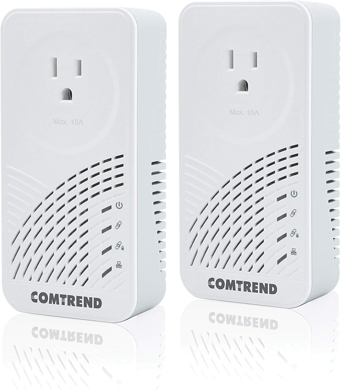 Comtrend PG-9182PT-KIT 2000Mbps G.hn Powerline Ethernet Adapter with Pass-Throug