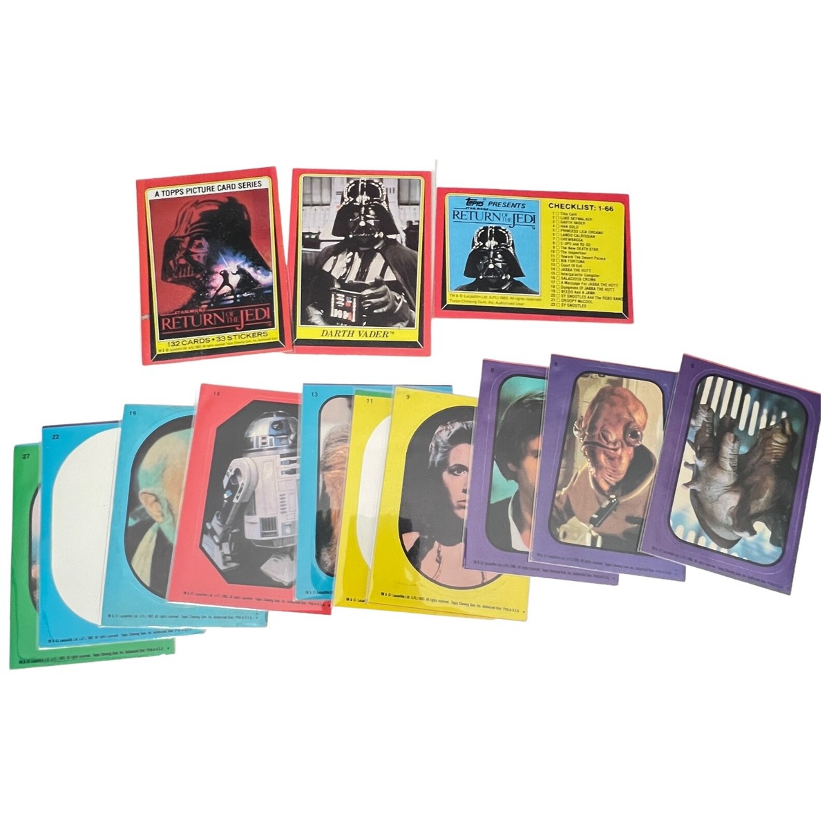 1983 Topps Star Wars: Return of the Jedi Trading Cards - LN - You