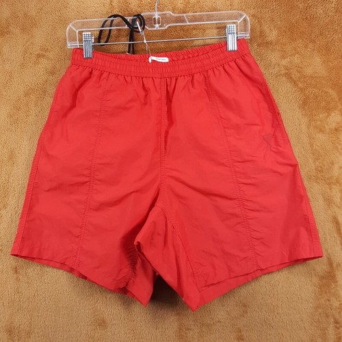 AMI, AMI Swim Shorts Mens Large Red Lined Pockets HEART LOGO $270