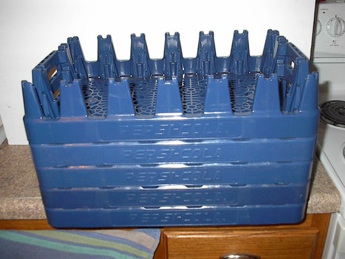 Lot 5 Pepsi Cola 24 Bottle Crates Heavy Blue Plastic Holds 20oz Soda Bottles