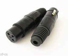 5pcs SL5230 XLR Gold 3pin Female Microphone Mic Speaker Cable Audio Connector