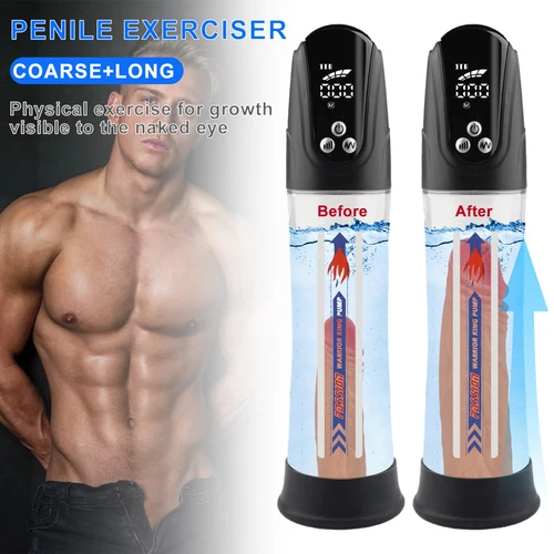 Penispumpe Vakuumpumpe Penisvergrößerung Erektionshilfe Erektion Automatische DE - Bild 3 von 24