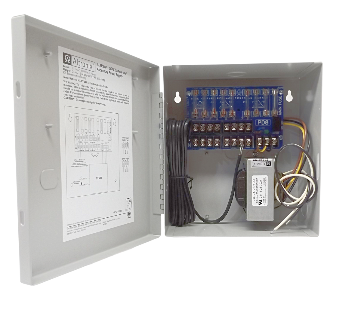 ルシア Altronix ALTV248 24VAC 8 Fuse CCTV Power Supply | eBay