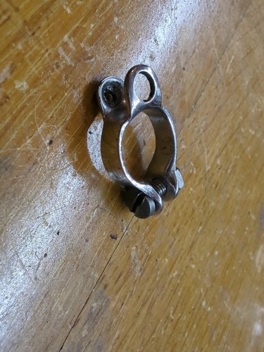Vintage Campagnolo Chainstay Derailleur Cable Guide W/ Bolt #636 Clamp-on