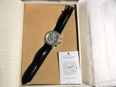 S. Coifman Chronograph ETA 2894-2 Coin Bezel 46mm Large W/Out Crown Pilot 2010's