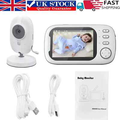 Baby Monitor with Camera Video Baby Monitor Night Vision APP Control  UK HOT UK