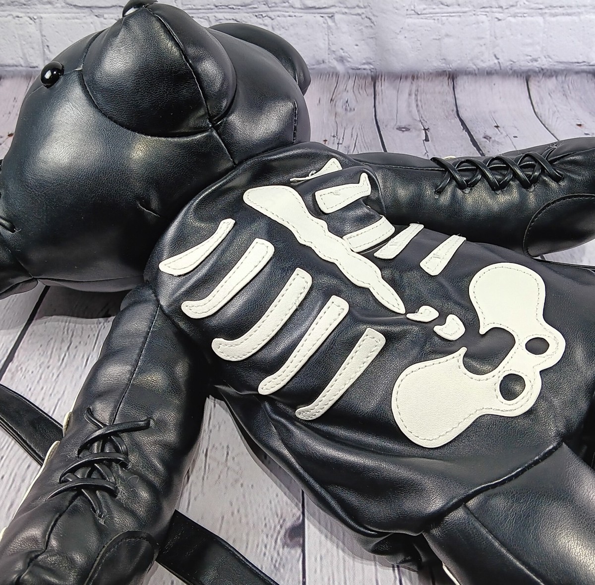 DOLLS KILL DEADLY TEDDY STUFFED BEAR BACKPACK SKELETON GOTH 