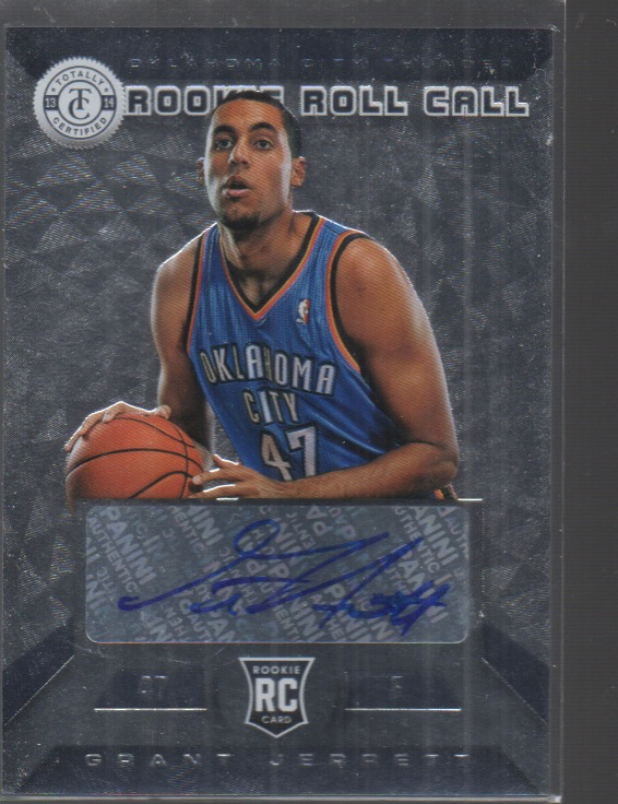 GRANT JERRETT 2013-14 PANINI TOTALLY CERTIFIED ROOKIE ROLL CALL AUTO #36