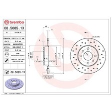 2x Bremsscheibe hinten für Fiat 500 312 C Barchetta 183 Bravo 1 182 | 26205511