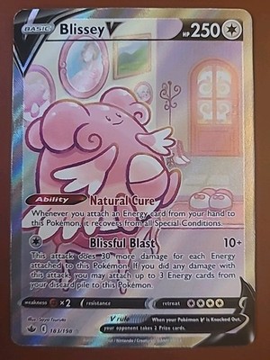 Blissey V (Alternate Full Art) 183/198 Sword & Shield - Chilling Reign Holo