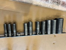 Snap-on 3/8" Flank Drive Deep Metric 6pt 8-24mm Impact 14 pc Socket Set SIMFM24