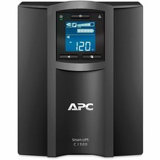APC SMC1500C Smart-UPS C, Line Interactive, 1440VA, Tower, 120V - Black