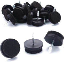 Furniture Felt Pads Nail-on Heavy Duty Felt Pad Chair Sliders Round Chair Leg Fl