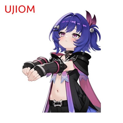 UJIOM Prune Pretty Girl Wall Sticker  Design Decal Room Decoration Accessories