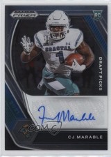 2021 Panini Prizm Draft Picks Draft Picks CJ Marable #DPA-CJM Auto 16s2