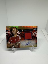 2025-26 Topps UEFA Club Competitions Virgil Van Dijk Gold Patch Auto #/50