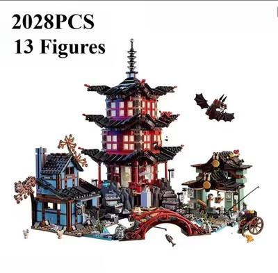 NEW Ninjago Temple of Airjitzu 70751 ( 2028 PCS) Building Blocks Set Model