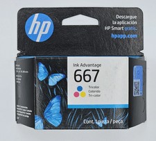 Nuevo cartucho de tinta tricolor HP 667 (3YM78AL) ENERO 2027