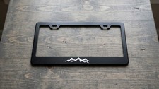 Mountain Black Stainless Steel License Plate Frame Fit Jeep Bronco Suv Car Mountain Black Stainless Steel License Plate Frame Fit Jeep Bronco Suv Car