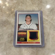 2025 Topps Heritage Clubhouse Collection Relic Logan Gilbert CCR-LG Mariners