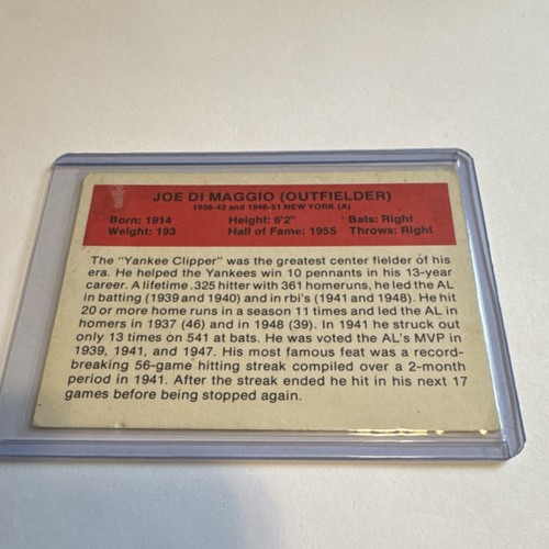 AUTOGRAPH   1987 Baseball's All-Time Greats Joe DiMaggio Auto Yankees Hat Logo - Picture 2 of 2
