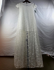 NWT Wild Fable Off White Lace Maxi Dress Scoop Neck Short Sleeve Size S