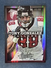2013 Absolute Spectrum Silver #7 Tony Gonzalez Atlanta Falcons /99