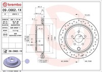 2X Brembo Bremsscheibe Xtra Line - Xtra 09.C662.1X FüR Toyota GT 86 GR ZN8 ZN6K