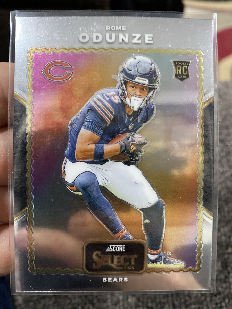 2024 Panini Select Rome Odunze Base Score Throwback Rookie RC #18