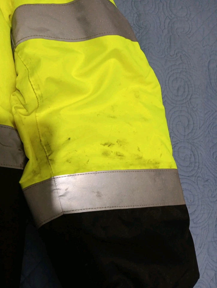 Ergodyne Tenacious Work Coat Reflective Hood 2XL Lime Heavy-duty Extreme Weather - Image 3 of 4