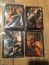 WARHAMMER CONQUEST CARD GAME - SLEEVES - 4 FACTIONS - VERY RARE OOP