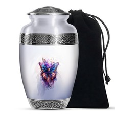 Butterfly Gentle Urns for Ashes Adult Female, Funeral Urn 10 Inch 