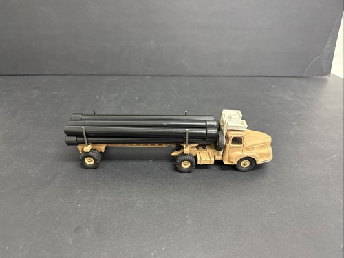 1961-71 French Dinky Toys 893 SAHARIEN TRUCK PIPE CARRIER TRAILER - Y.6 - Picture 2 of 7