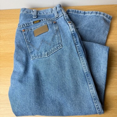 Wrangler Mens Cowboy Cut Straight Leg Denim Jeans 32x36 (33x34) Western Rodeo