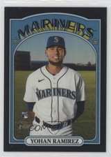 2021 Heritage High Number Chrome Black Border Refractor 7/72 Yohan Ramirez 5b4