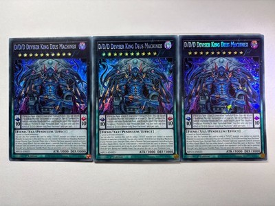 3 x D/D/D Deviser King Deus Machinex MP23-EN023 Secret Rare 1st Ed Playset NM