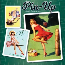 Turner Licensing,  Pin Up 2026 Mini Wall Calendar, 7'' X 7'', 12-Month Calendar