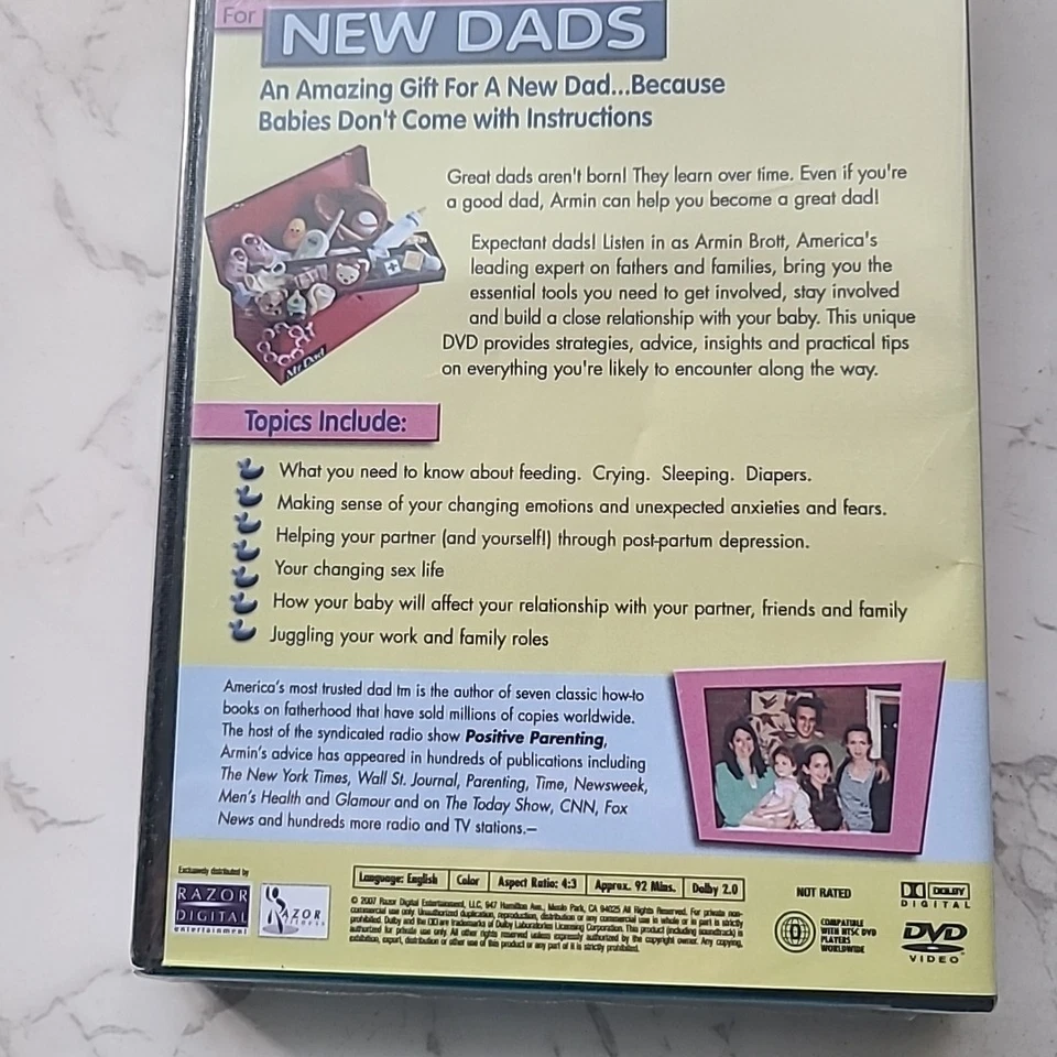Toolbox For New Dads NEW DVD 2007 Guide For Expectant Father, Armin Brott  - Image 4 of 4