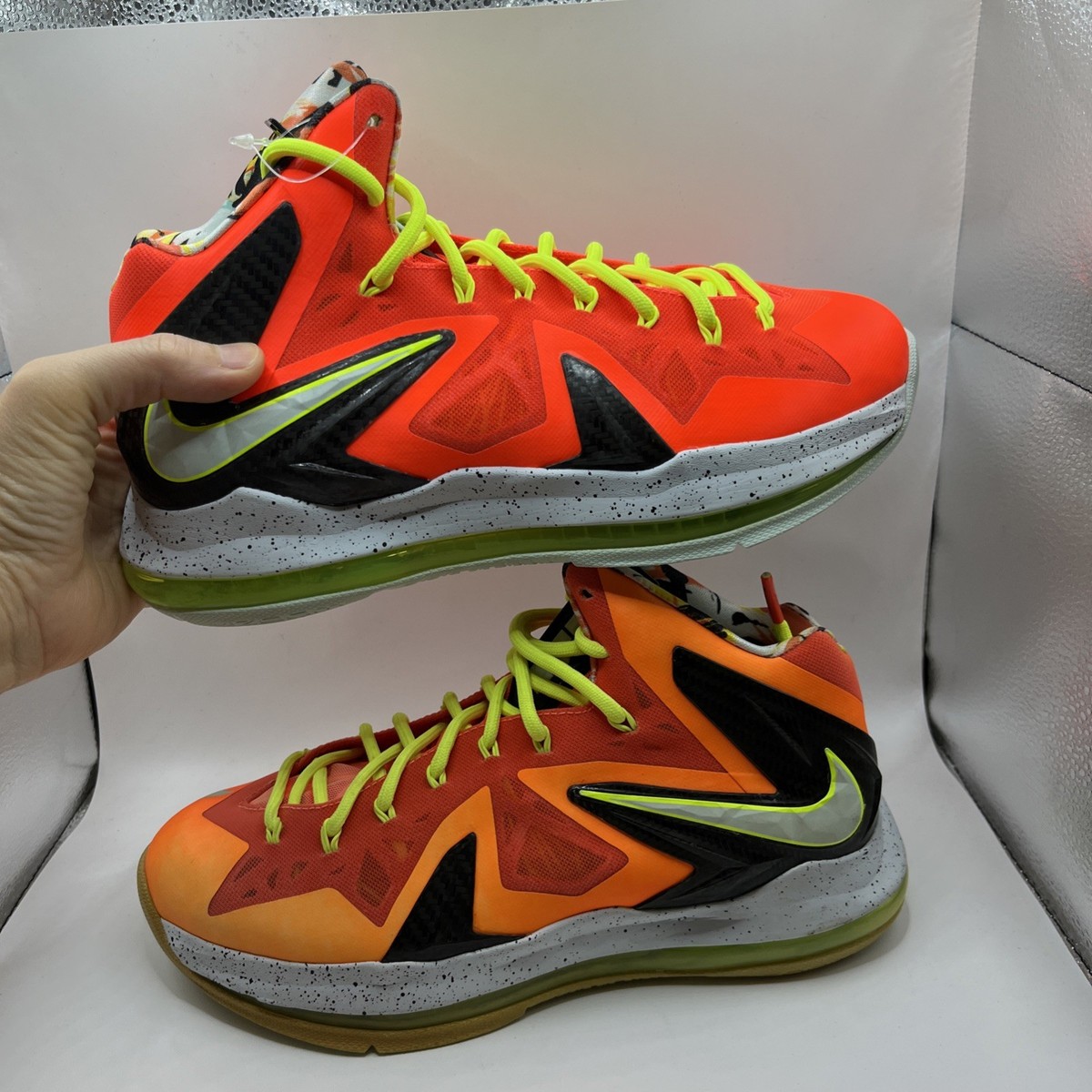 シューズ(男性用) Nike LeBron 10 P.S. Elite Size 8 - Nike Lebron 10 P.S Elite Bright Crimson 579827-800 @BoxNo