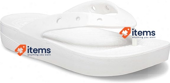 Crocs Classic Plataforma Chanclas Blancas Talla UK 4 EU 37
