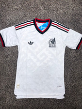 Mexico National Team Soccer Jersey White Red Green Black Size XL