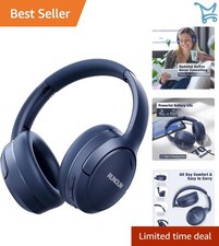 Wireless Active Noise Cancelling Headphones Over Ear 65H Playtime HiFi Audio