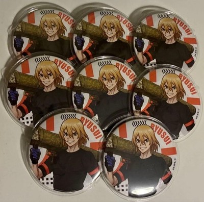 Dr.STONE Ryusui Big Can Badge 75mm 8-piece Set Character Pin Collectible