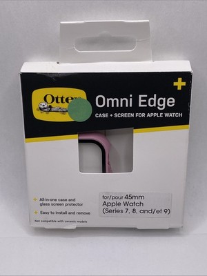 OtterBox Omni Edge Apple Watch 45mm Series 7/8/9 Pink Case + Screen   New