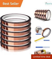 Heat Transfer Tape Vinyl Adhesive Sublimation No Residue 6 Rolls 10mm x33m