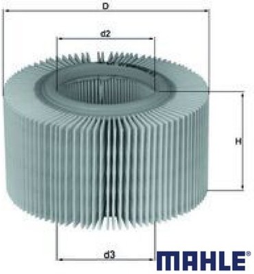 MAHLE LX578 Luftfilter Luftfiltereinsatz für BMW 