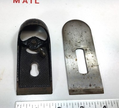 Vintage Stanley Rule and Lever Block Plane Iron & Cap Set 10-12-97 - Made in USA