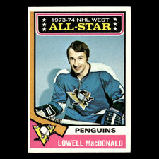 Lowell MacDonald #133 1974 Topps Pittsburgh Penguins Hockey Card NHL EX