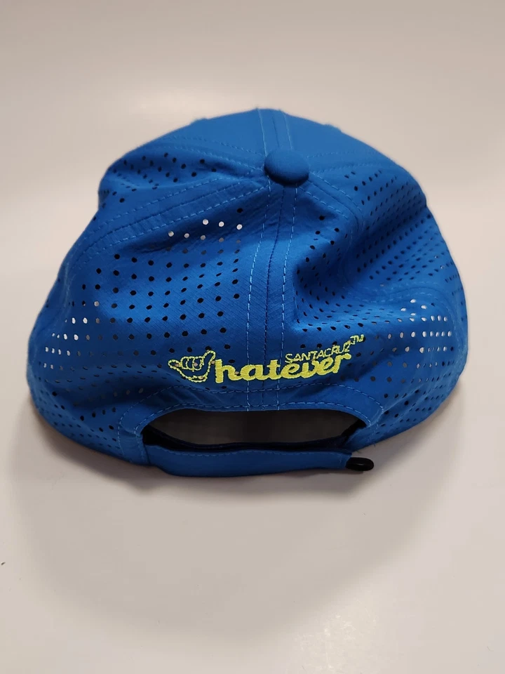 Gorra de béisbol Santa Cruz Whatever azul con bordado amarillo  Foto 3 de 4